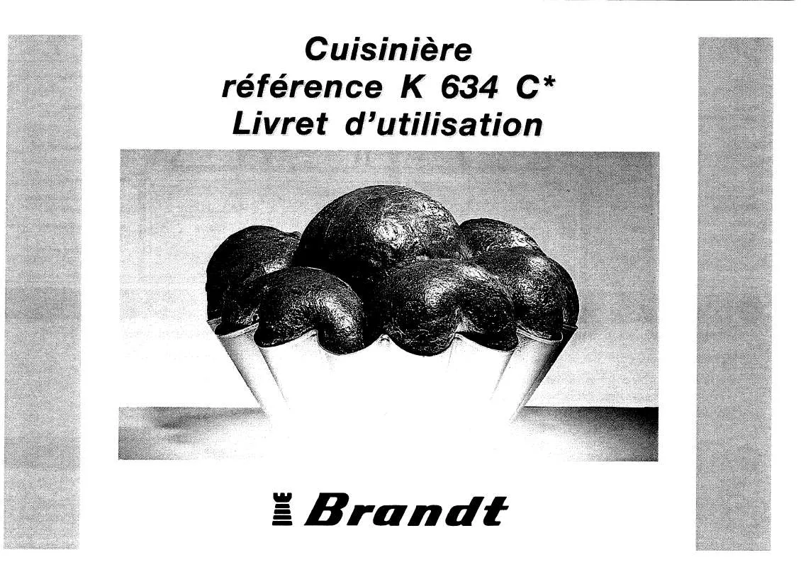 Mode d'emploi BRANDT K634C