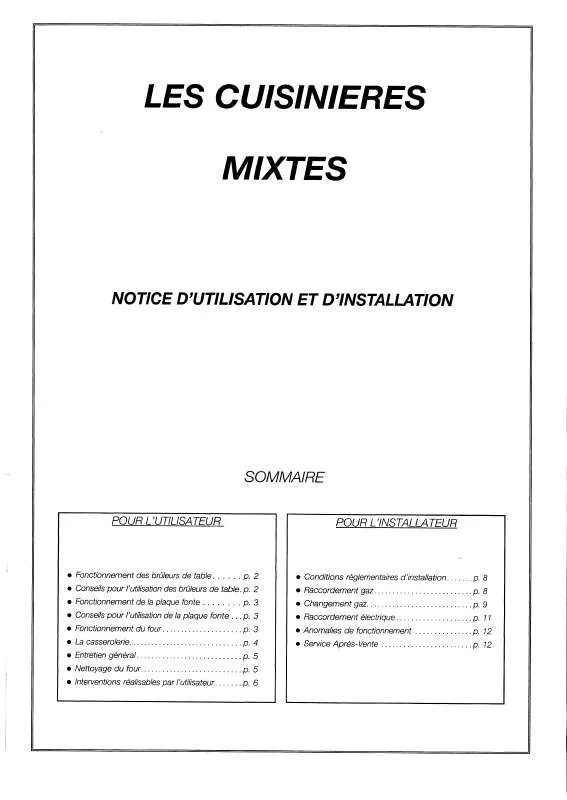 Mode d'emploi BRANDT KMB6343