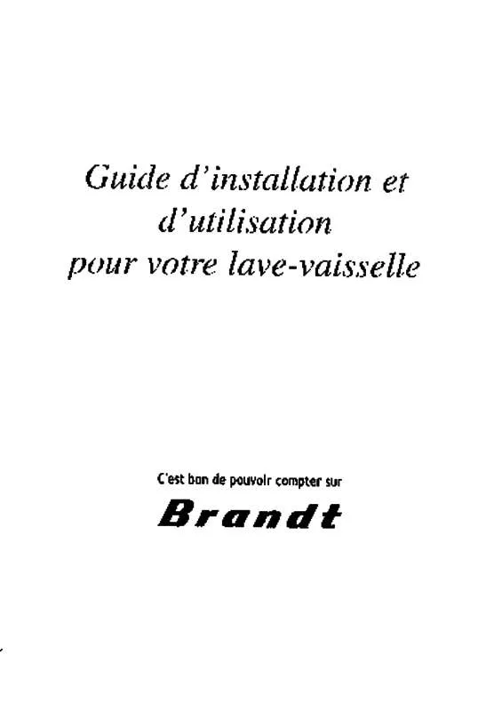 Mode d'emploi BRANDT LI403B