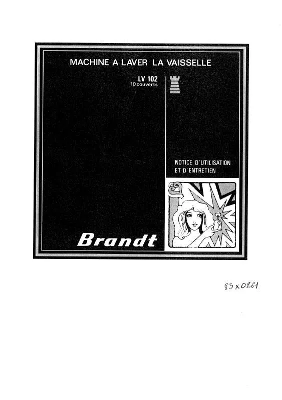 Mode d'emploi BRANDT LV102D