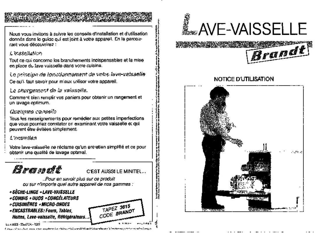 Mode d'emploi BRANDT LV130B