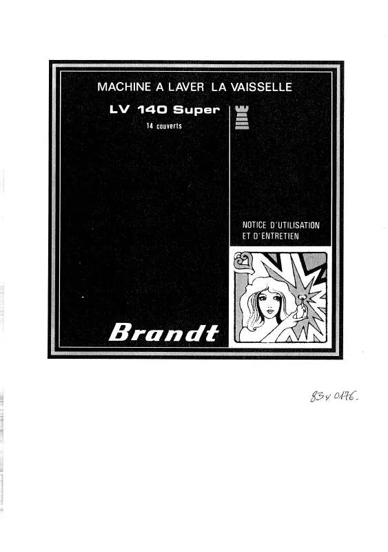 Mode d'emploi BRANDT LV140S