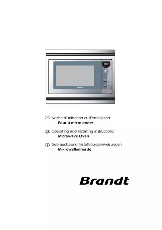 Mode d'emploi BRANDT ME430BE1