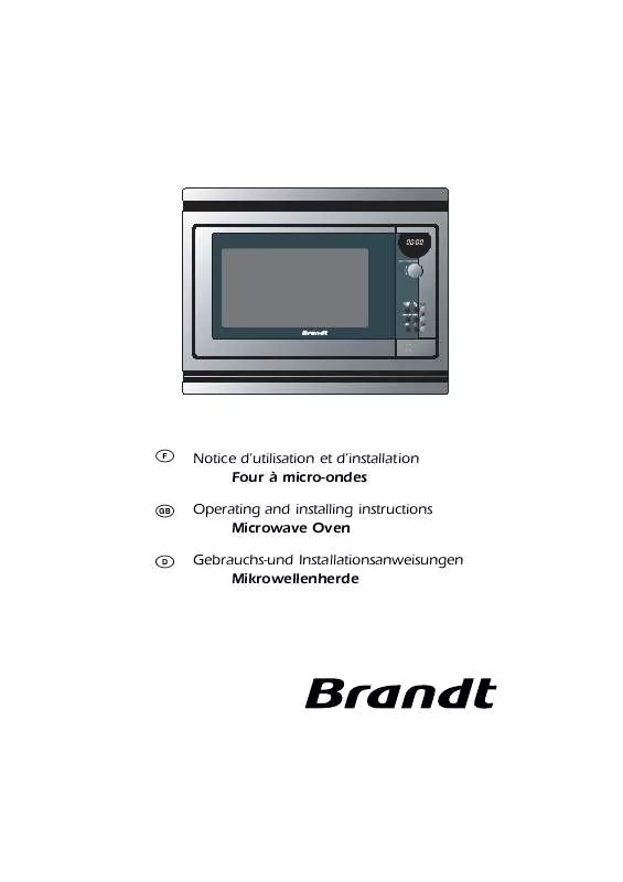 Mode d'emploi BRANDT ME640XE1