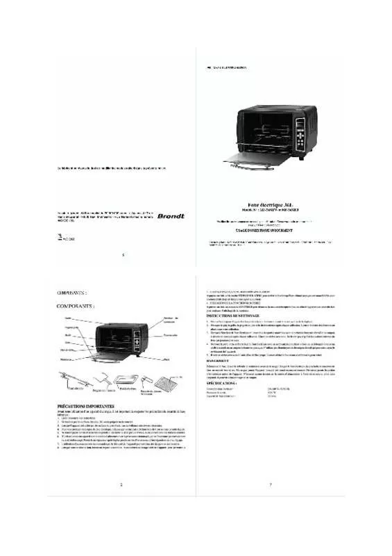 Mode d'emploi BRANDT MF-36MB