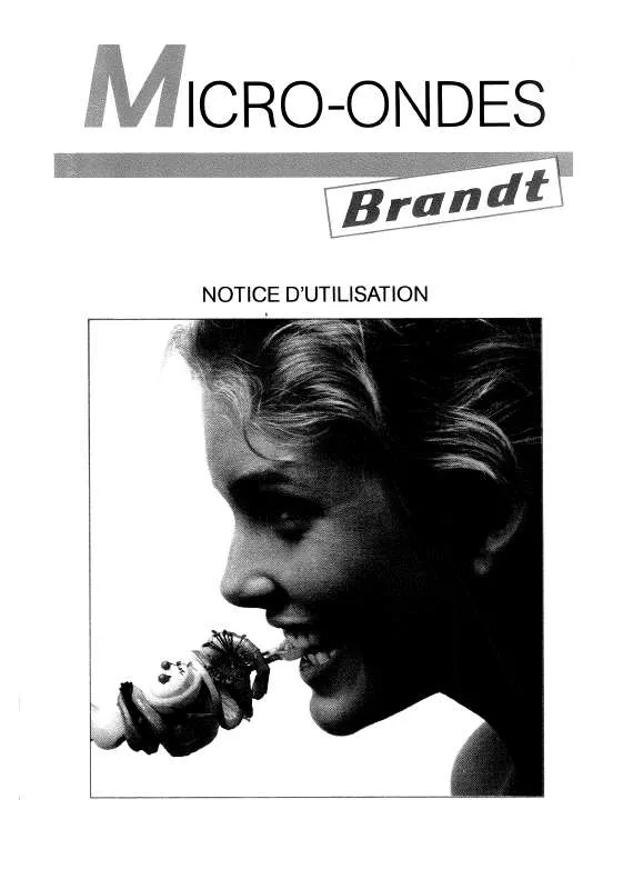 Mode d'emploi BRANDT MGB2018