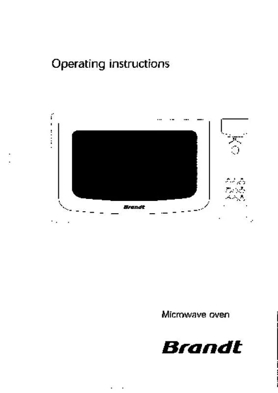 Mode d'emploi BRANDT MHG61W1U