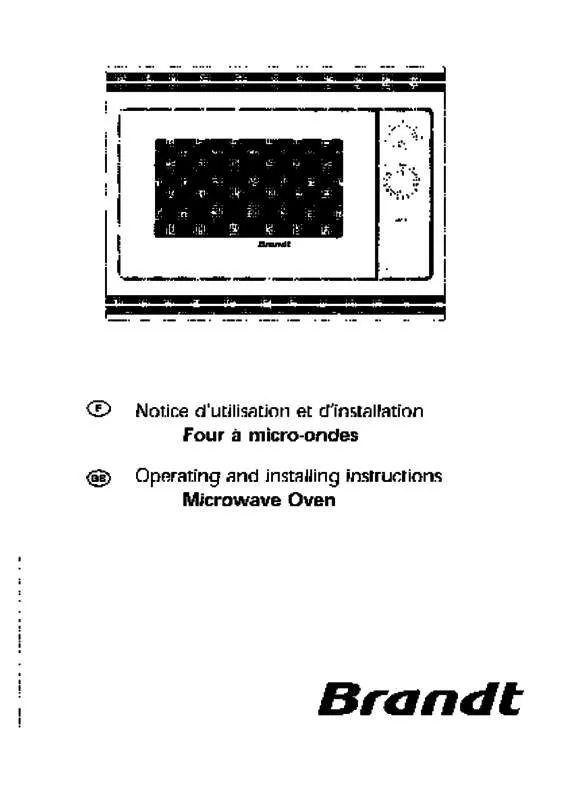 Mode d'emploi BRANDT MM210XE1