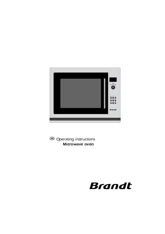 Mode d'emploi BRANDT MMK51X1E