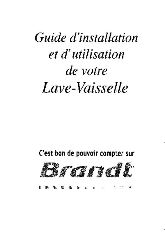 Mode d'emploi BRANDT P3531D