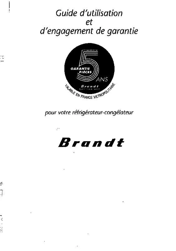 Mode d'emploi BRANDT RD4300