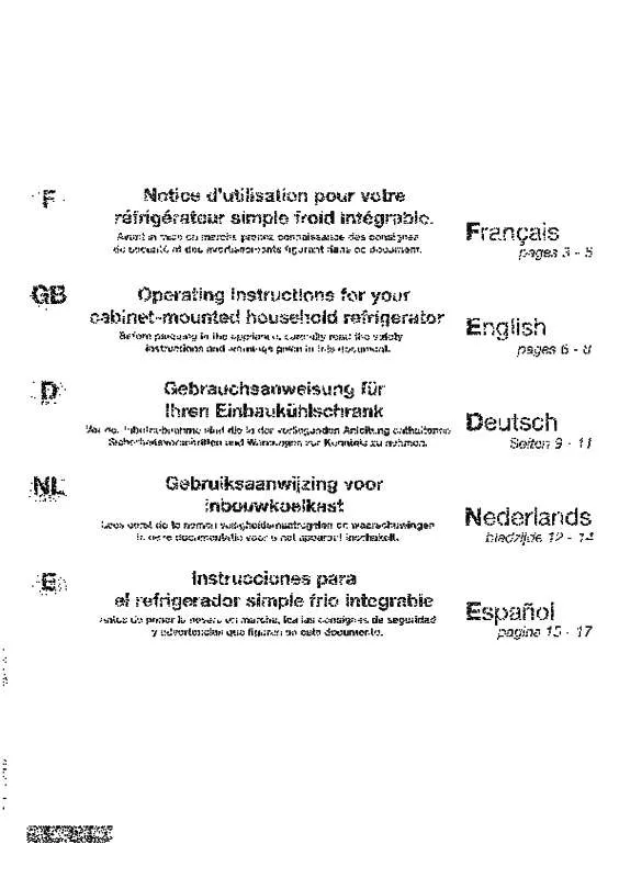 Mode d'emploi BRANDT SC22BWHE