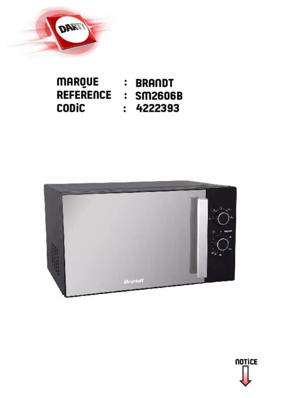 Mode d'emploi BRANDT SE2306B