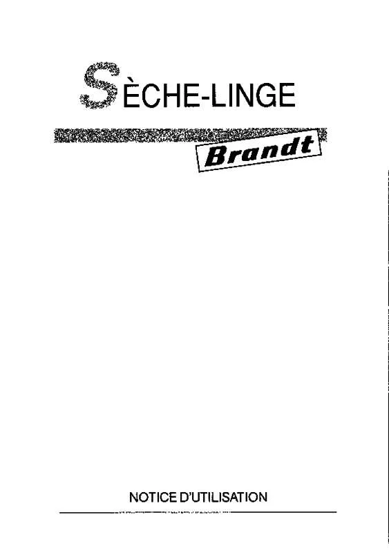 Mode d'emploi BRANDT SLP900