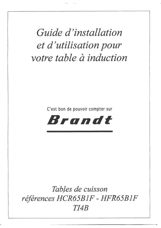 Mode d'emploi BRANDT T14B