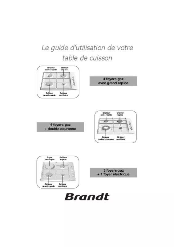 Mode d'emploi BRANDT TE212FF1