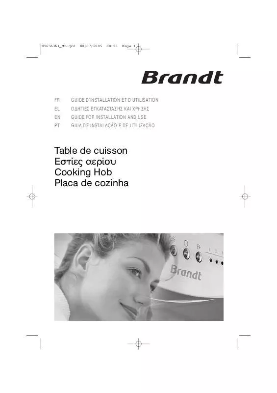 Mode d'emploi BRANDT TE270BS1