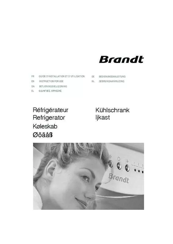 Mode d'emploi BRANDT TFA124WH