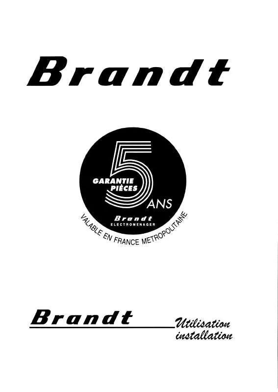 Mode d'emploi BRANDT TI4B