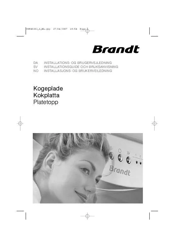 Mode d'emploi BRANDT TI616XT1