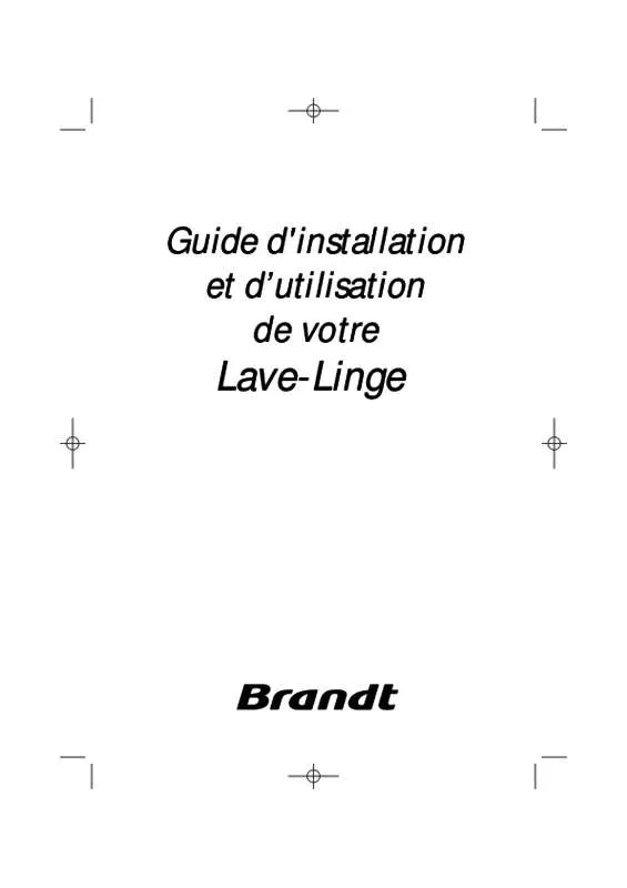 Mode d'emploi BRANDT WFH1166F