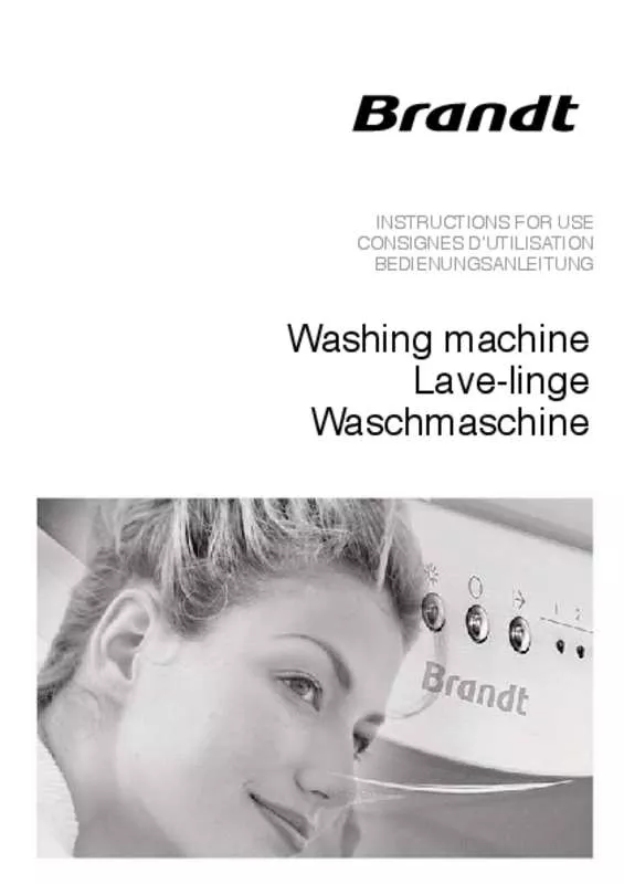 Mode d'emploi BRANDT WFH1487K