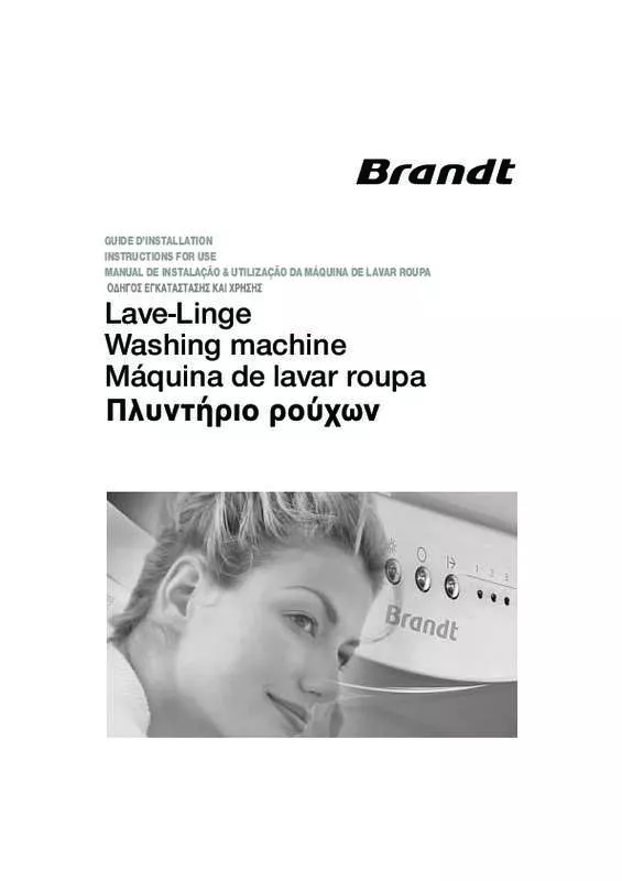 Mode d'emploi BRANDT WFK1248E