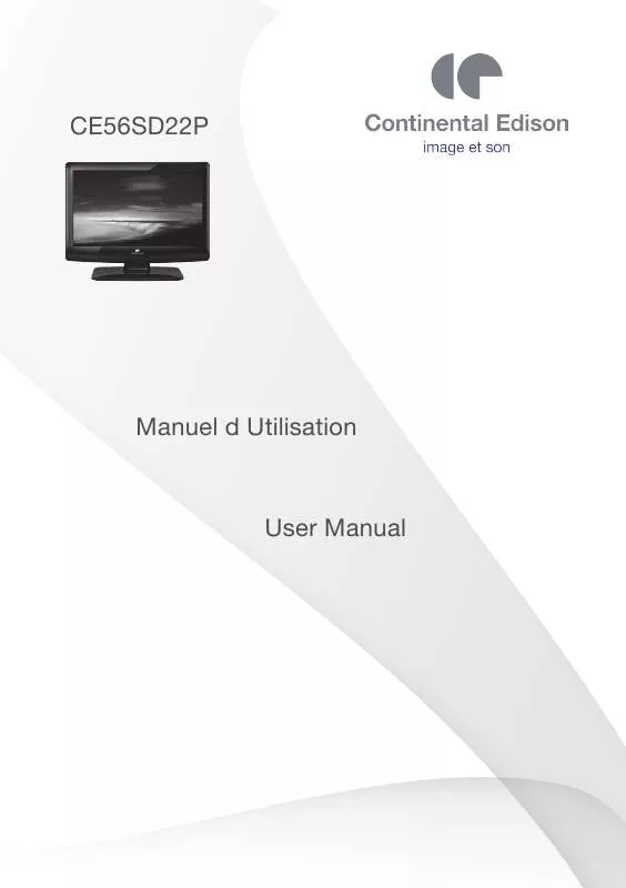 Mode d'emploi CONTINENTAL EDISON CE56SD22P