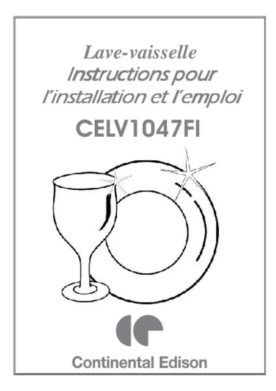 Mode d'emploi CONTINENTAL EDISON CELV1048W