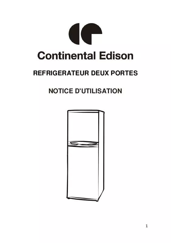 Mode d'emploi CONTINENTAL EDISON CERDF327FSA