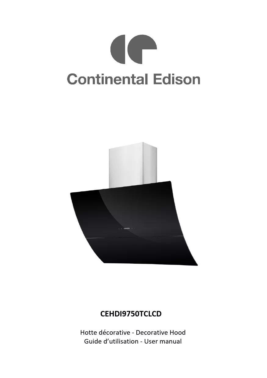 Mode d'emploi CONTINENTAL EDISON HDI9750TCLCD