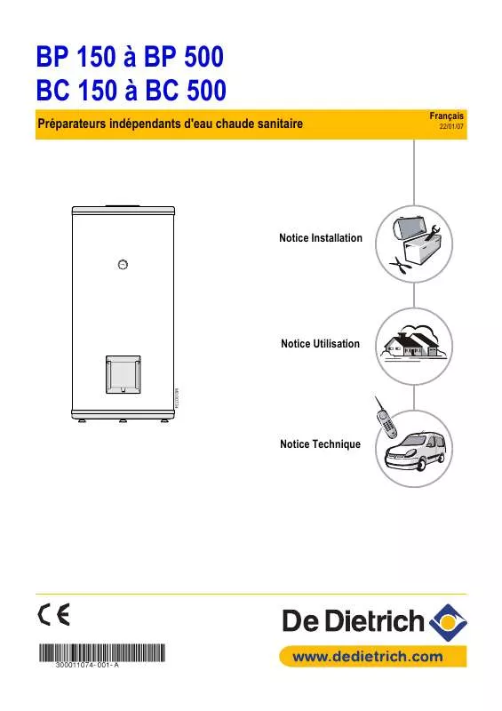 Mode d'emploi DE DIETRICH BP 200