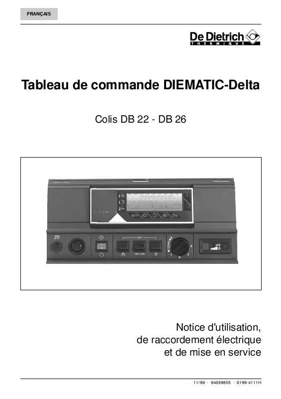 Mode d'emploi DE DIETRICH COLIS DB 22