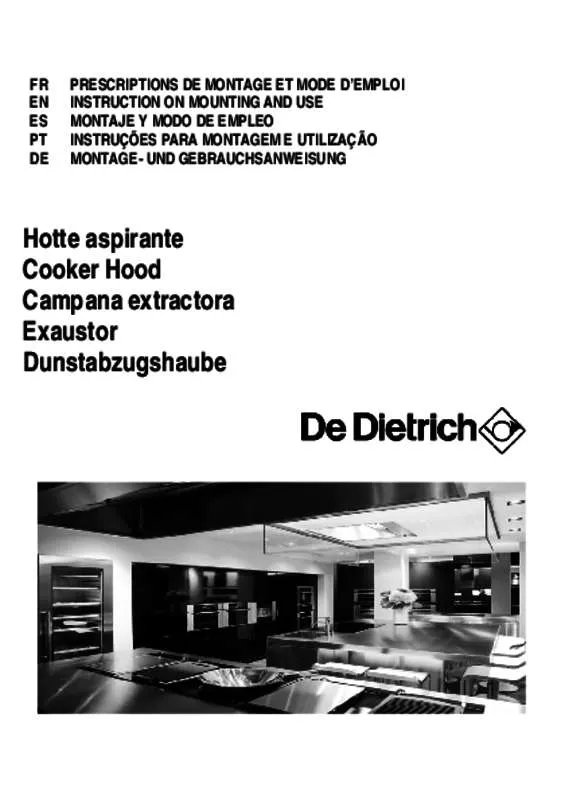 Mode d'emploi DE DIETRICH DHT 1146X