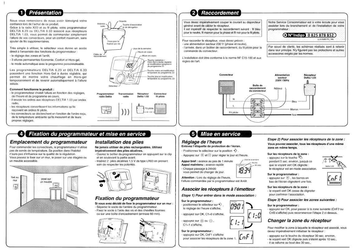 Mode d'emploi DELTA DORE DELTIA 6.23