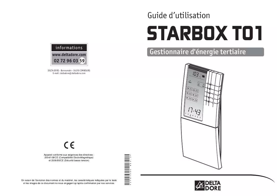 Mode d'emploi DELTA DORE STARBOX T01