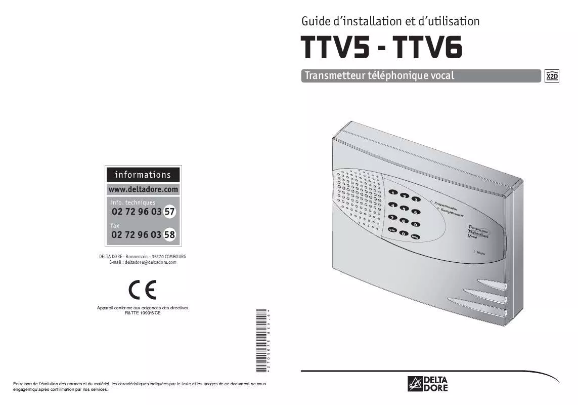 Mode d'emploi DELTA DORE TTV6