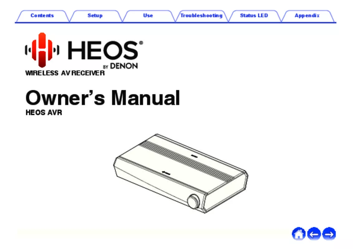 Mode d'emploi DENON HEOS AVR