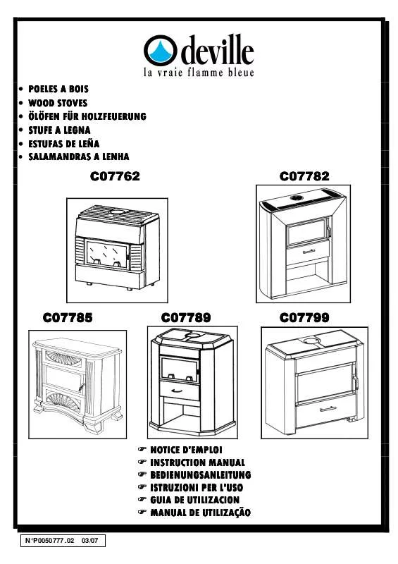 Mode d'emploi DEVILLE C07762