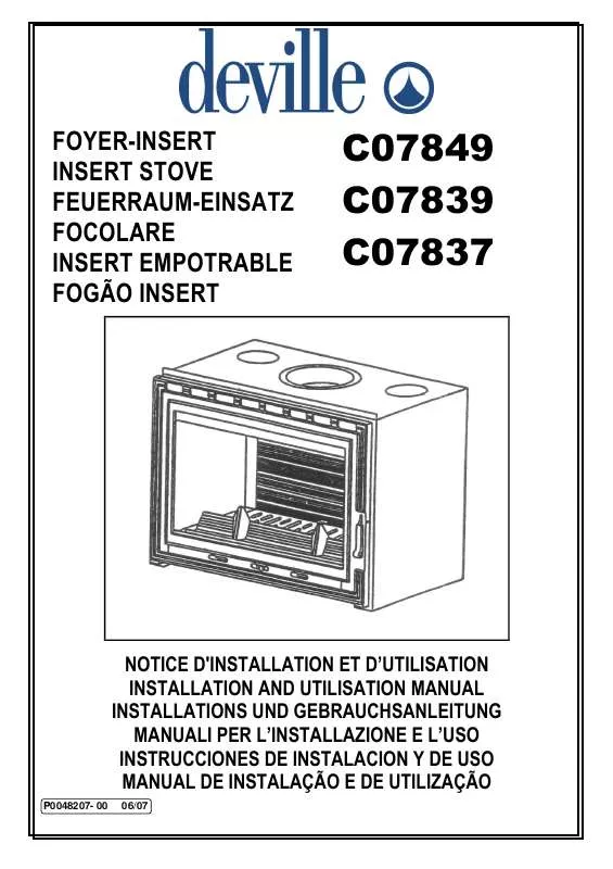 Mode d'emploi DEVILLE C07849