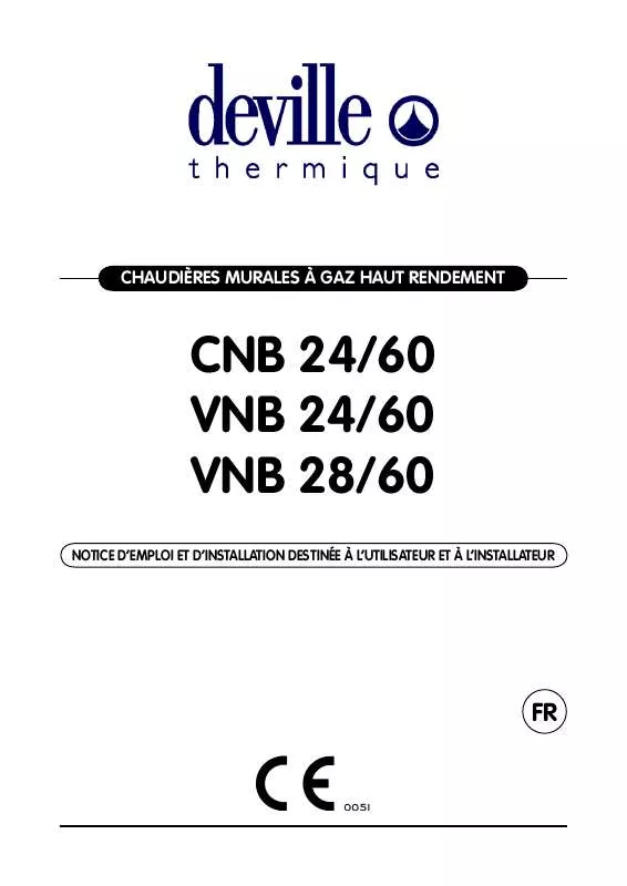 Mode d'emploi DEVILLE CNB 24-60