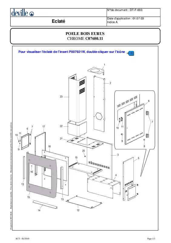 Mode d'emploi DEVILLE CO7680