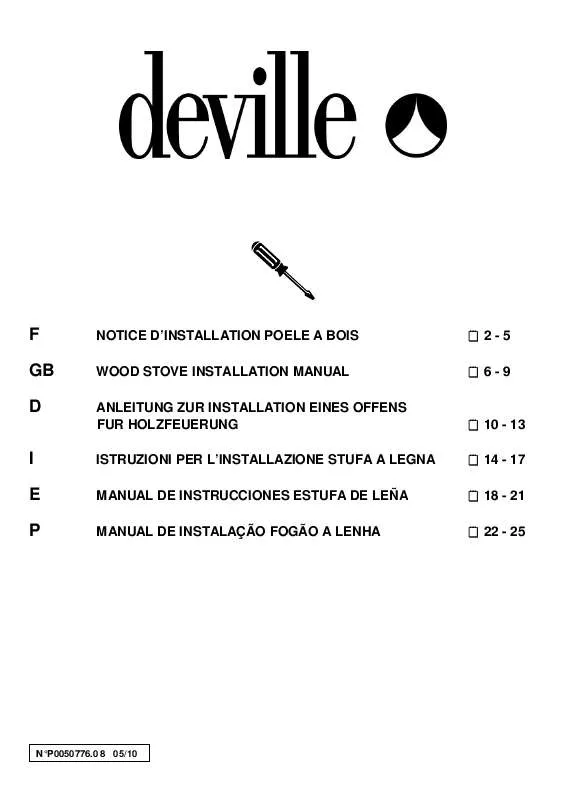 Mode d'emploi DEVILLE CO7706