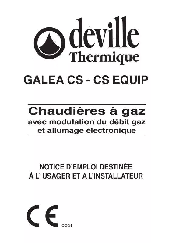 Mode d'emploi DEVILLE GALEA CS