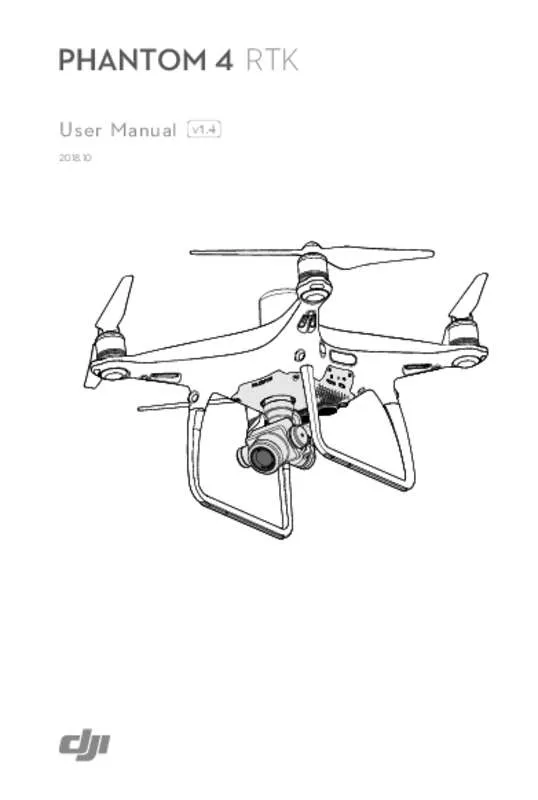 Mode d'emploi DJI PHANTOM 4 RTK