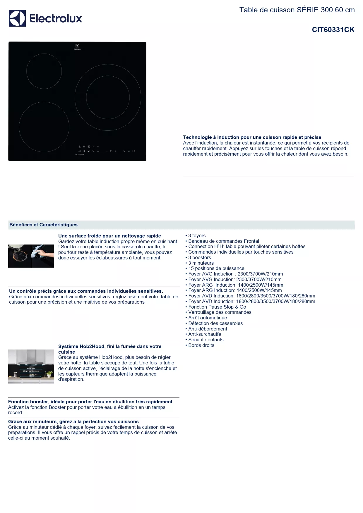 Mode d'emploi ELECTROLUX CIT60331CK