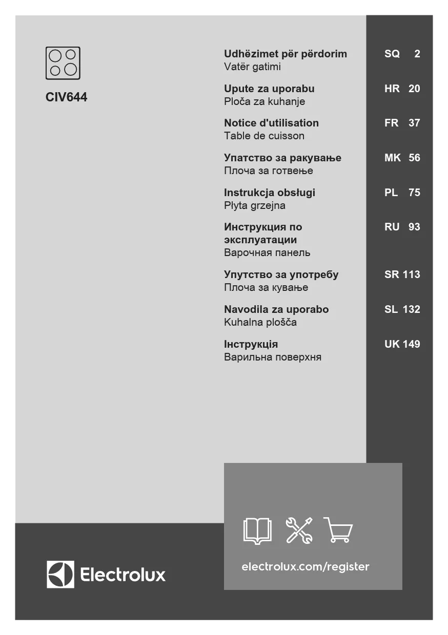 Mode d'emploi ELECTROLUX CIV644