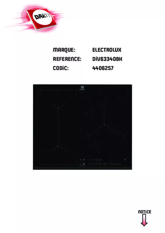 Mode d'emploi ELECTROLUX DIV63340BK