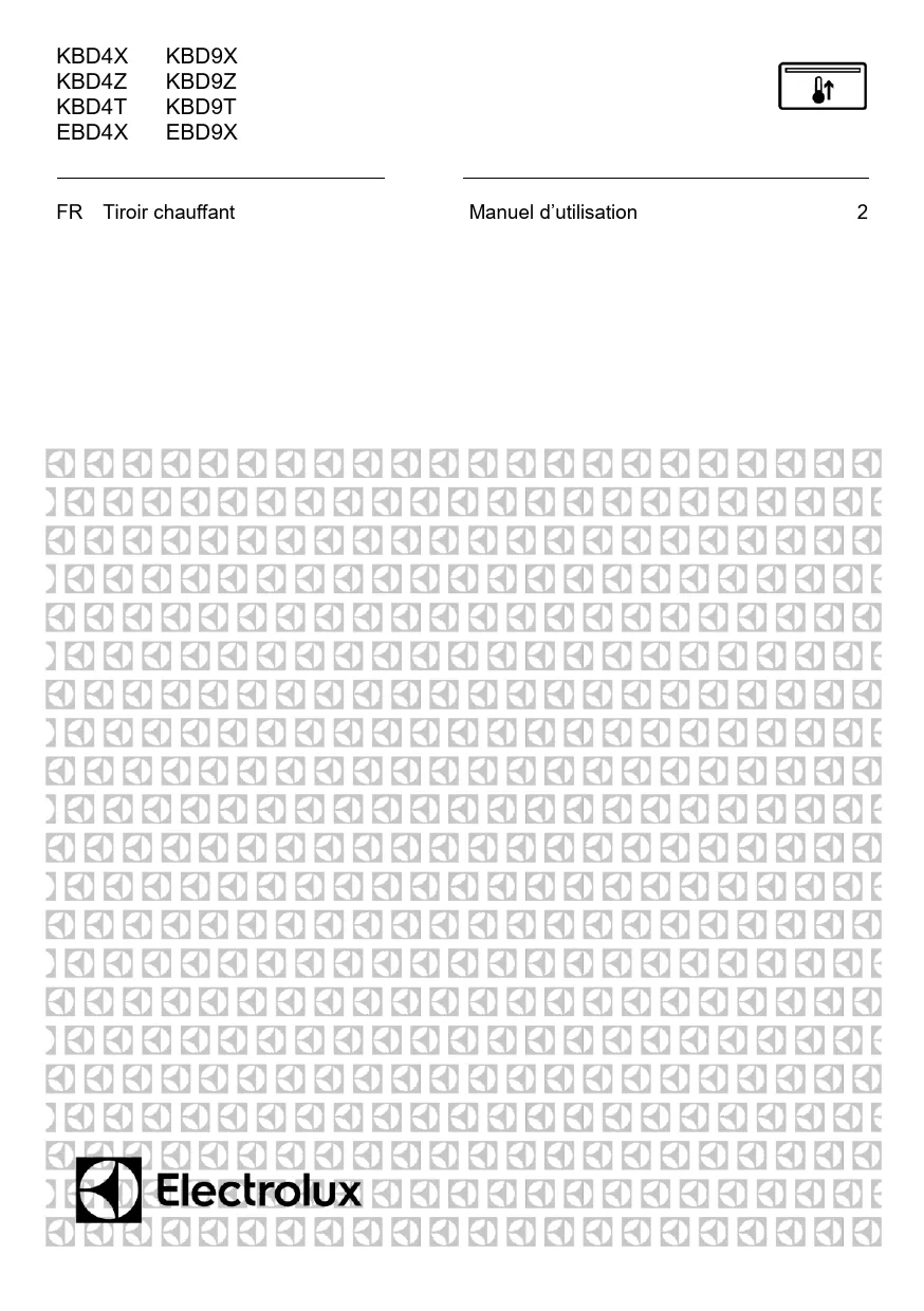 Mode d'emploi ELECTROLUX EBD4X