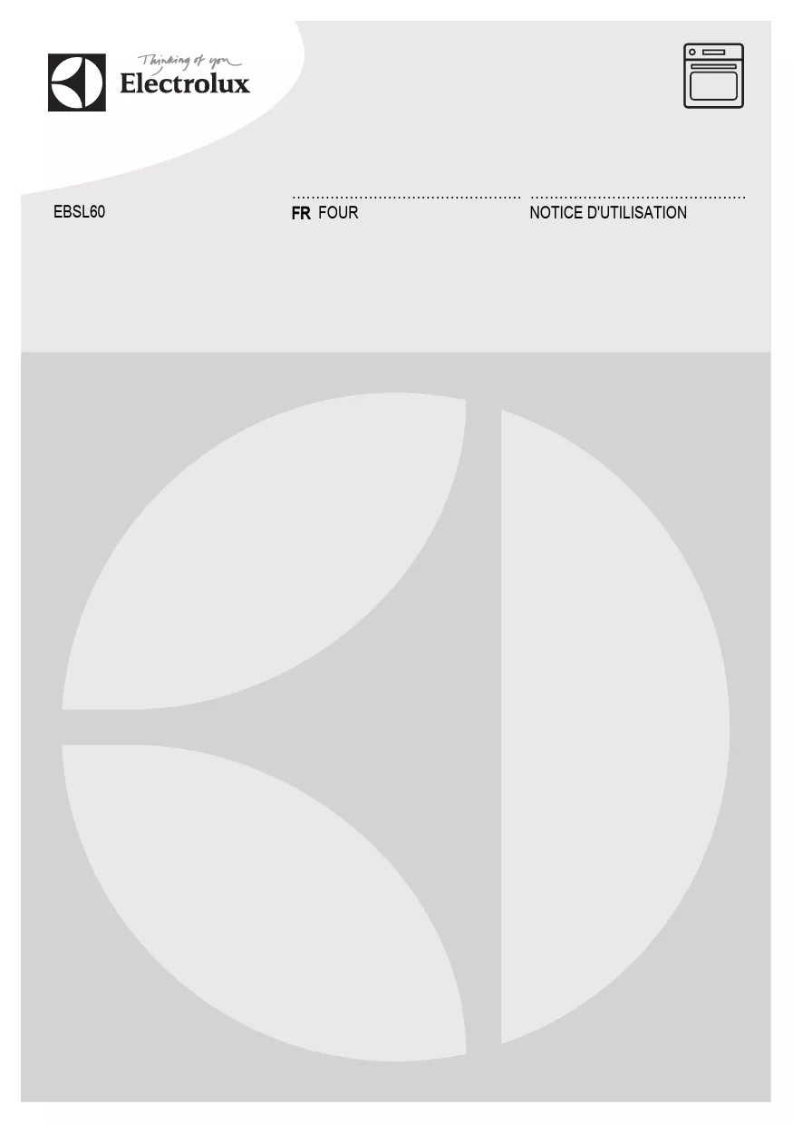 Mode d'emploi ELECTROLUX EBSL60SP